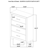  Coaster Furniture Arielle 223115 4-drawer Bedroom Chest - Light Oak IMAGE 9