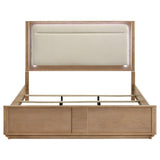  Coaster Furniture Leanne 223131KE Eastern King LED Panel Bed - Off White/Light Oak IMAGE 11