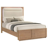  Coaster Furniture Leanne 223131Q Queen LED Panel Bed - Off White/Light Oak IMAGE 8
