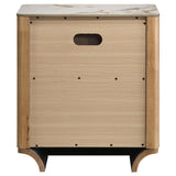  Coaster Furniture Leanne 223132 2-drawer Sinter Stone Top Nightstand - Light Oak IMAGE 5