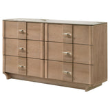 Coaster Furniture Leanne 223133 6-drawer Sinter Stone Top Dresser Cabinet - Light Oak IMAGE 11
