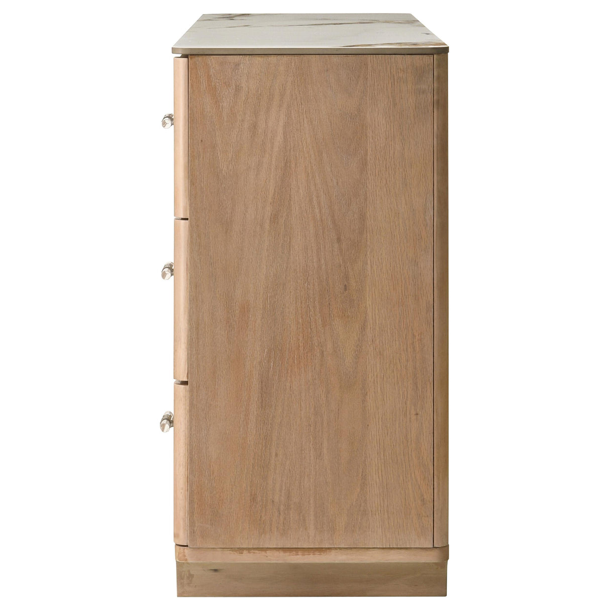  Coaster Furniture Leanne 223133 6-drawer Sinter Stone Top Dresser Cabinet - Light Oak IMAGE 14