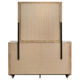  Coaster Furniture Leanne 223133M 6-drawer Sinter Stone Top Dresser and Mirror - Light Oak IMAGE 6