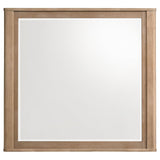  Coaster Furniture Leanne 223134 Dresser Mirror - Light Oak IMAGE 2