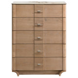  Coaster Furniture Leanne 223135 5-drawer Sinter Stone Top Chest - Light Oak IMAGE 8