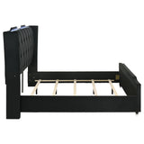  Coaster Furniture Lorient 223161KE Eastern King LED Upholstered Bed - Black IMAGE 9
