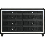  Coaster Furniture Lorient 223163 8-drawer LED Bedroom Dresser Cabinet - Black IMAGE 3