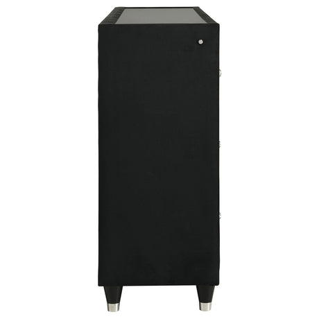  Coaster Furniture Lorient 223163FB 8-drawer LED Bedroom Flame Box Dresser - Black IMAGE 10