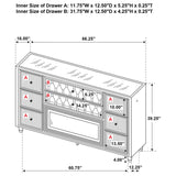  Coaster Furniture Lorient 223163FB 8-drawer LED Bedroom Flame Box Dresser - Black IMAGE 11