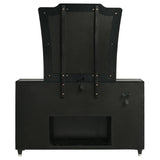  Coaster Furniture Lorient 223163FBM 8-drawer LED Flame Box Dresser and Mirror - Black IMAGE 4