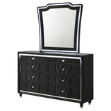  Coaster Furniture Lorient 223163M 8-drawer LED Dresser with Mirror - Black IMAGE 10