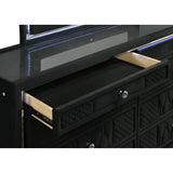  Coaster Furniture Lorient 223163M 8-drawer LED Dresser with Mirror - Black IMAGE 8