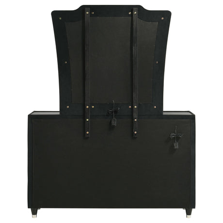  Coaster Furniture Lorient 223163M 8-drawer LED Dresser with Mirror - Black IMAGE 9