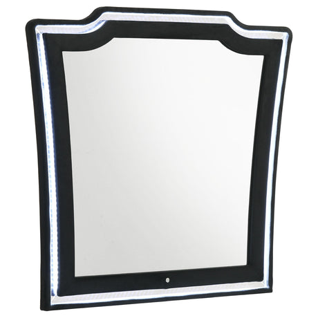  Coaster Furniture Lorient 223164 LED Dresser Mirror - Black IMAGE 4