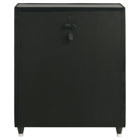  Coaster Furniture Lorient 223165 5-drawer LED Chest - Black IMAGE 4