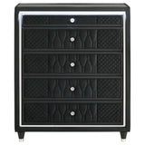  Coaster Furniture Lorient 223165 5-drawer LED Chest - Black IMAGE 8