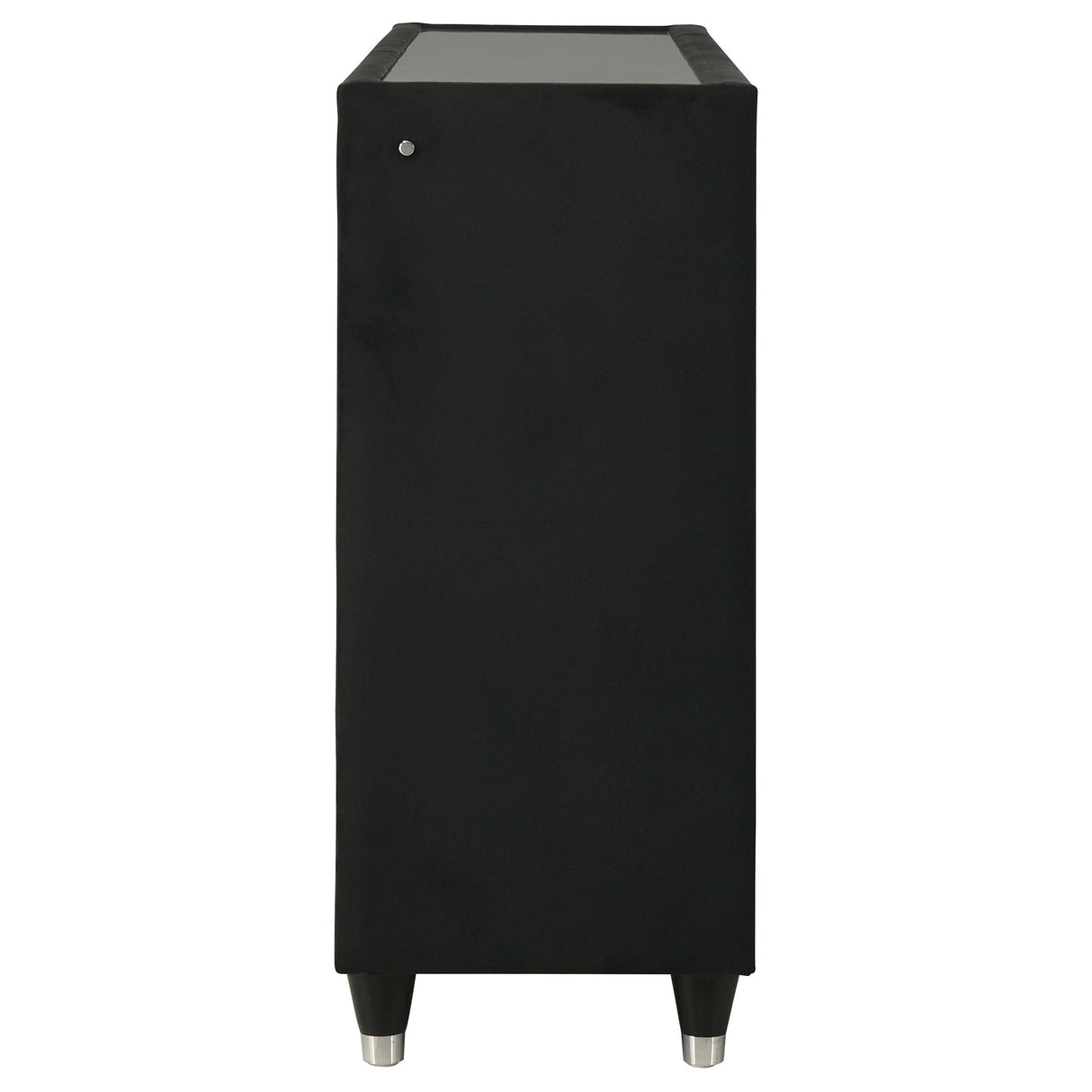  Coaster Furniture Ravenne 223193 8-drawer Velvet Upholstered LED Dresser Cabinet - Black IMAGE 13