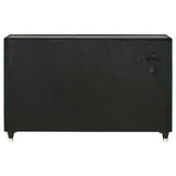  Coaster Furniture Ravenne 223193 8-drawer Velvet Upholstered LED Dresser Cabinet - Black IMAGE 4