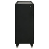  Coaster Furniture Ravenne 223193 8-drawer Velvet Upholstered LED Dresser Cabinet - Black IMAGE 9