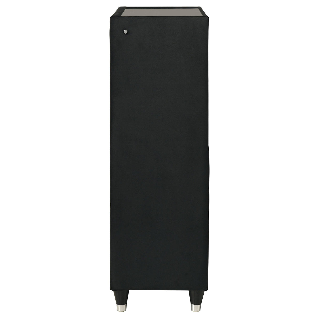  Coaster Furniture Ravenne 223195 5-drawer Velvet Upholstered LED Chest - Black IMAGE 14