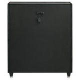  Coaster Furniture Ravenne 223195 5-drawer Velvet Upholstered LED Chest - Black IMAGE 6