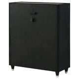  Coaster Furniture Ravenne 223195 5-drawer Velvet Upholstered LED Chest - Black IMAGE 9