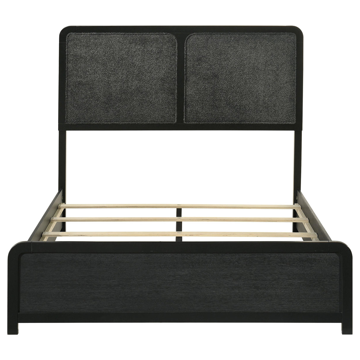  Coaster Furniture Cavelle 223661F 51-inch Upholstered Full Panel Bed - Black IMAGE 10