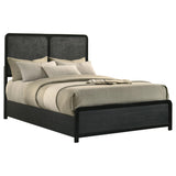  Coaster Furniture Cavelle 223661F 51-inch Upholstered Full Panel Bed - Black IMAGE 8