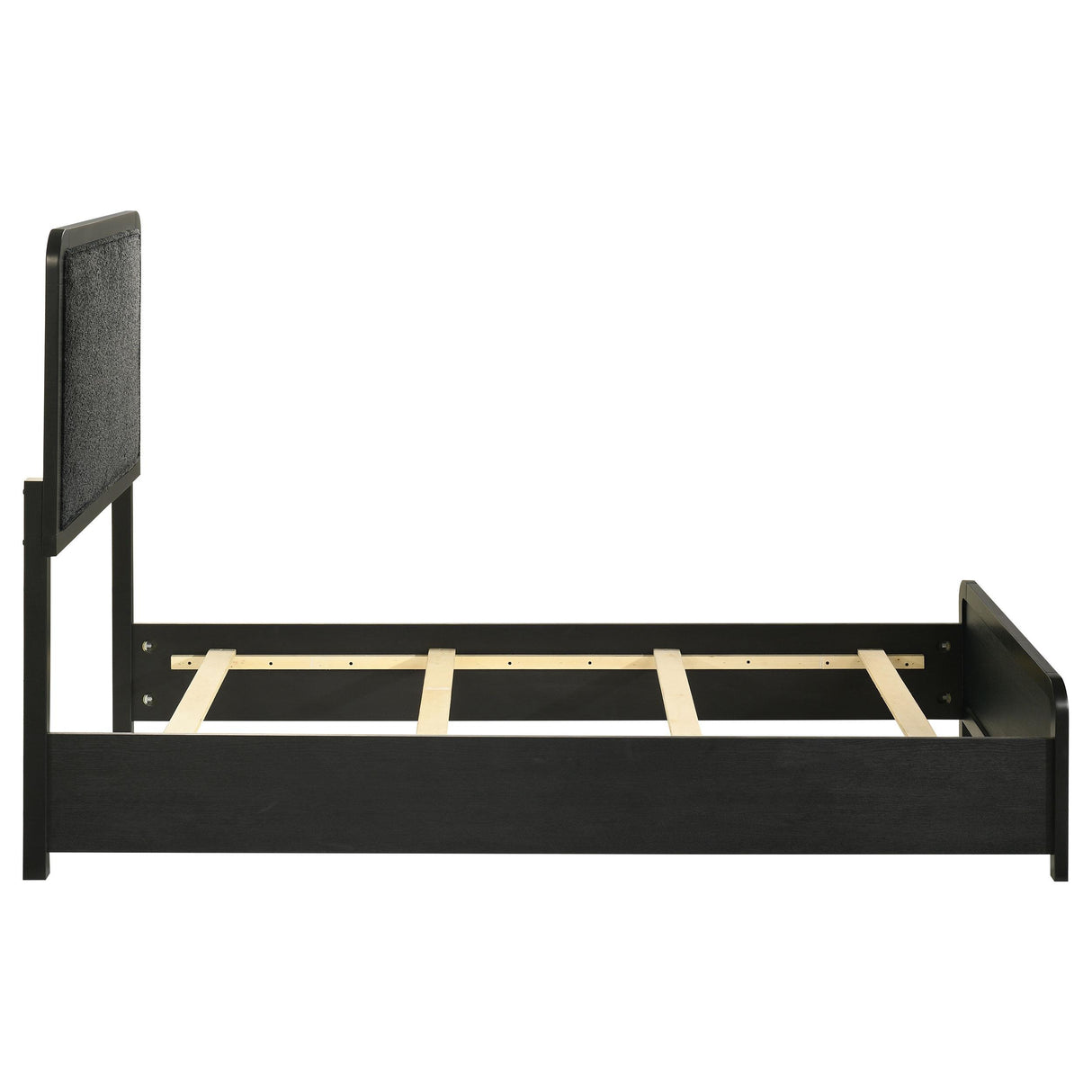  Coaster Furniture Cavelle 223661T 51-inch Upholstered Twin Panel Bed - Black IMAGE 6