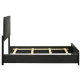  Coaster Furniture Cavelle 223661T 51-inch Upholstered Twin Panel Bed - Black IMAGE 6