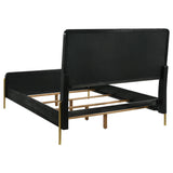  Coaster Furniture Arini 224331KWCRM 56-inch California King Panel Bed - Cream/Black IMAGE 3