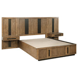  Coaster Furniture Terrace 224907 2-piece Wall Panel with Nightstand Set - Ash Brown IMAGE 1