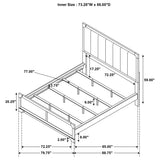  Coaster Furniture Gran 224930KW Park 59-inch California King Panel Bed - Dark Cocoa IMAGE 9