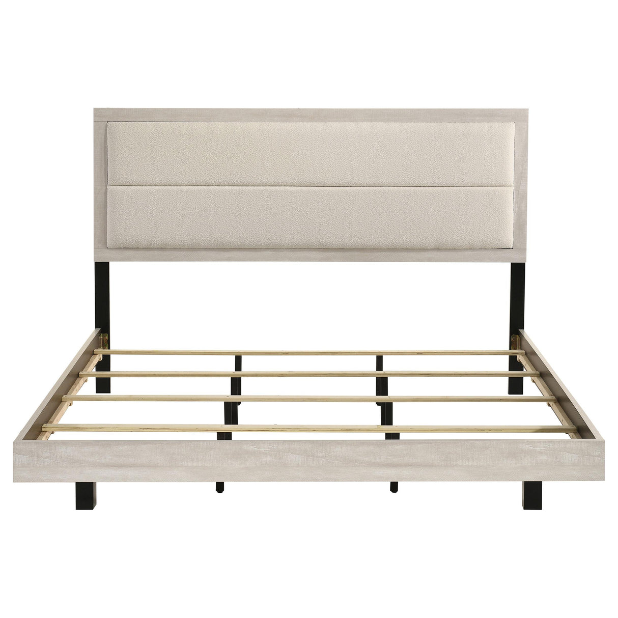  Coaster Furniture Trenton 225061KE 54-inch Wood Eastern King Panel Bed - Rustic Cream IMAGE 7