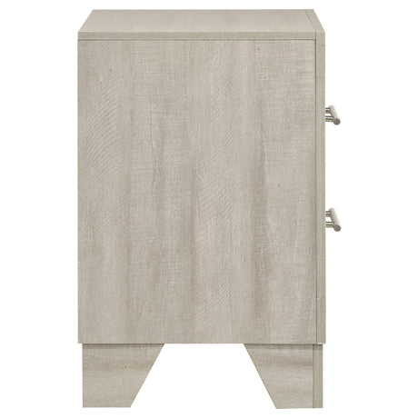  Coaster Furniture Trenton 225062 2-drawer Nightstand Bedside Table - Rustic Cream IMAGE 2