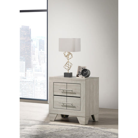  Coaster Furniture Trenton 225062 2-drawer Nightstand Bedside Table - Rustic Cream IMAGE 4