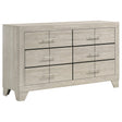  Coaster Furniture Trenton 225063 6-drawer Bedroom Dresser - Rustic Cream IMAGE 1