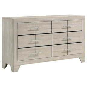  Coaster Furniture Trenton 225063 6-drawer Bedroom Dresser - Rustic Cream IMAGE 1