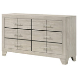  Coaster Furniture Trenton 225063 6-drawer Bedroom Dresser - Rustic Cream IMAGE 10