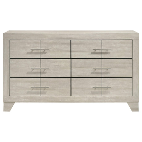  Coaster Furniture Trenton 225063 6-drawer Bedroom Dresser - Rustic Cream IMAGE 7