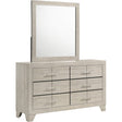  Coaster Furniture Trenton 225063M 6-drawer Bedroom Dresser With Mirror - Rustic Cream IMAGE 1