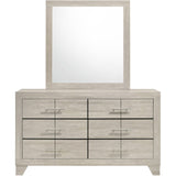  Coaster Furniture Trenton 225063M 6-drawer Bedroom Dresser With Mirror - Rustic Cream IMAGE 3