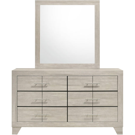  Coaster Furniture Trenton 225063M 6-drawer Bedroom Dresser With Mirror - Rustic Cream IMAGE 3