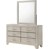  Coaster Furniture Trenton 225063M 6-drawer Bedroom Dresser With Mirror - Rustic Cream IMAGE 4
