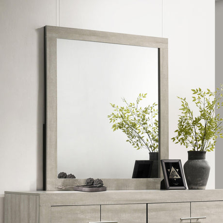  Coaster Furniture Trenton 225064 Dresser Mirror - Rustic Cream IMAGE 4