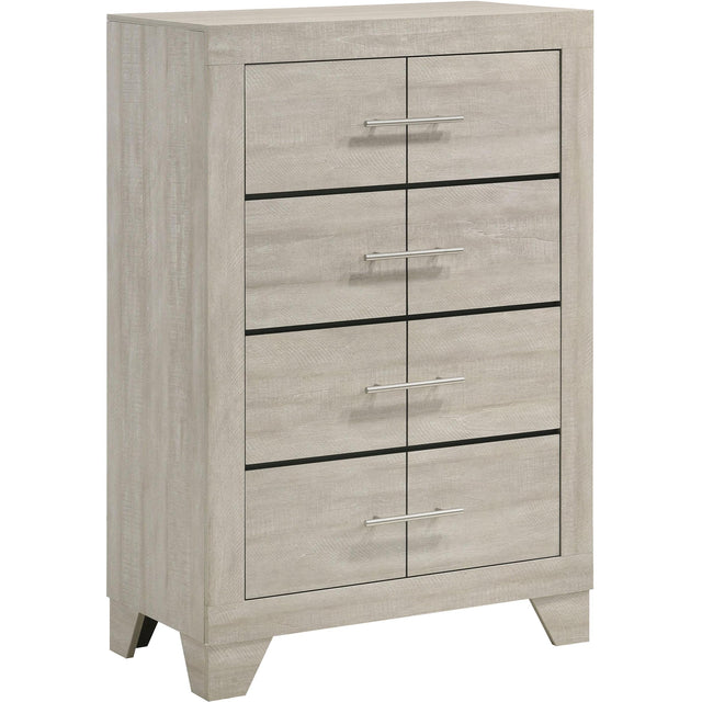  Coaster Furniture Trenton 225065 4-drawer Bedroom Chest - Rustic Cream IMAGE 1