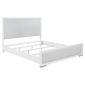  Coaster Furniture Gracemont 225071KE 57-inch Eastern King Panel Bed - Grey/White IMAGE 1