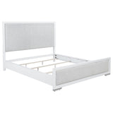  Coaster Furniture Gracemont 225071KW 57-inch California King Panel Bed - Grey/White IMAGE 1