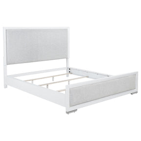  Coaster Furniture Gracemont 225071KW 57-inch California King Panel Bed - Grey/White IMAGE 1