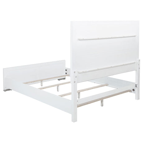  Coaster Furniture Gracemont 225071Q 57-inch Queen Panel Bed - Grey/White IMAGE 5